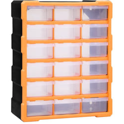 Vidaxl - Organisateur multi-tiroirs avec 18 tiroirs centraux 38x16x47 cm