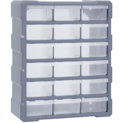 Organisateur multi-tiroirs avec 18 tiroirs centraux 38x16x47 cm Vidaxl