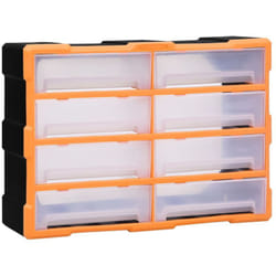 Vidaxl - Organisateur multi-tiroirs avec 8 grands tiroirs 52x16x37 cm