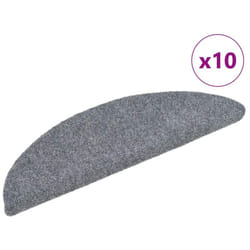 Tapis autoadhésifs de marches 10 pcs Gris clair 56x17x3 cm