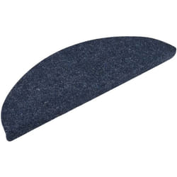 Vidaxl - Tapis d'escalier autocollants 5 pièces 56 x 17 x 3 cm Bleu Demi-rond