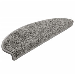 Tapis d'escalier 10 pcs 65x21x4 cm Gris Vidaxl