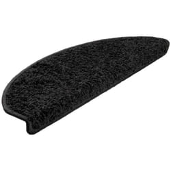 Tapis d'escalier 10 pcs 65x21x4 cm Noir Vidaxl