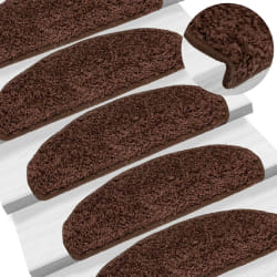 vidaXL Tapis d'escalier - Marron