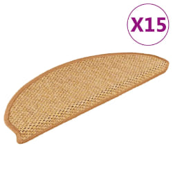 VidaXL Tapis d'escalier autocollant - Sisal