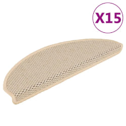 vidaXL Tapis d'escalier autocollant - Berbère 65x21x4 cm