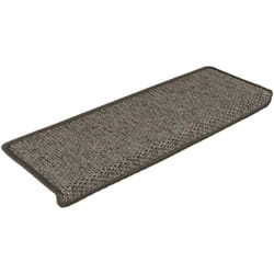 vidaXL Tapis d'escalier autocollants 15 pcs 65x21x4 cm Gris et beige