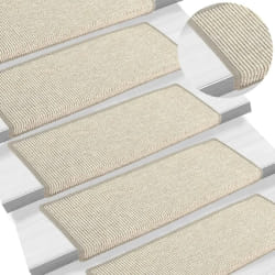 VidaXL Argenté - Tapis d'Escalier
