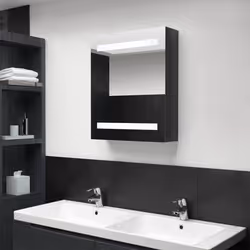VidaXL 326481 miroir de salle de bain et armoire de rangement pour évier