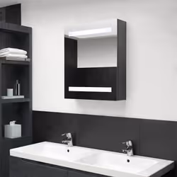 VidaXL 326482 miroir de salle de bain et armoire de rangement pour évier