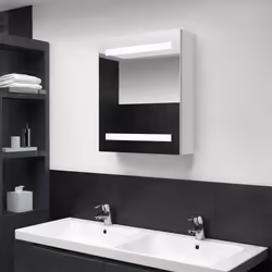 VidaXL 326486 miroir de salle de bain et armoire de rangement pour évier