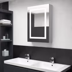 VidaXL 326488 miroir de salle de bain et armoire de rangement pour évier