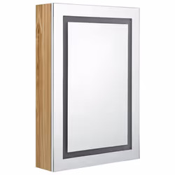 VidaXL 326493 miroir de salle de bain et armoire de rangement pour évier