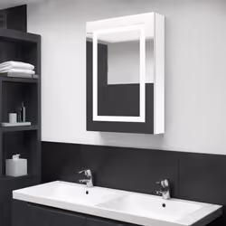 VidaXL 326494 miroir de salle de bain et armoire de rangement pour évier - Vue supplémentaire 2