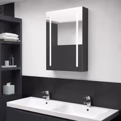 VidaXL 326496 miroir de salle de bain et armoire de rangement pour évier