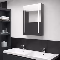 VidaXL 326498 miroir de salle de bain et armoire de rangement pour évier