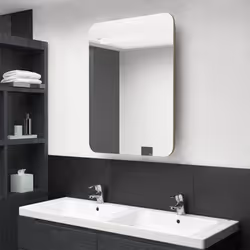 VidaXL 326507 miroir de salle de bain et armoire de rangement pour évier