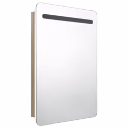 VidaXL 326508 miroir de salle de bain et armoire de rangement pour évier