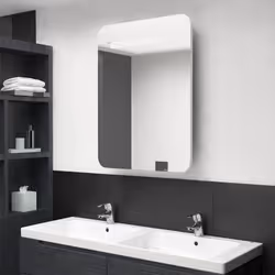 VidaXL 326509 miroir de salle de bain et armoire de rangement pour évier