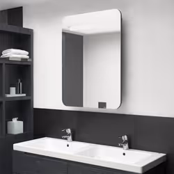 VidaXL 326510 miroir de salle de bain et armoire de rangement pour évier