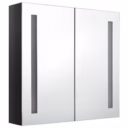 VidaXL 326519 miroir de salle de bain et armoire de rangement pour évier