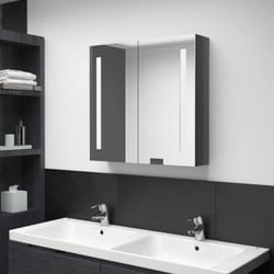 VidaXL 326521 miroir de salle de bain et armoire de rangement pour évier
