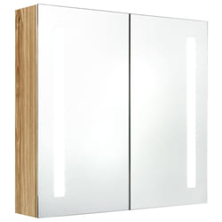 VidaXL 326522 miroir de salle de bain et armoire de rangement pour évier
