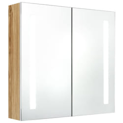 VidaXL 326523 miroir de salle de bain et armoire de rangement pour évier