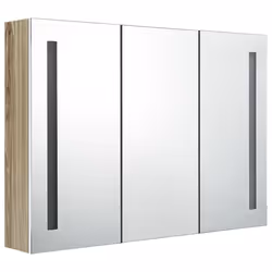 VidaXL 326530 miroir de salle de bain et armoire de rangement pour évier - Vue supplémentaire 4