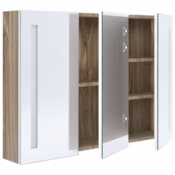 VidaXL 326530 miroir de salle de bain et armoire de rangement pour évier - Vue supplémentaire 5