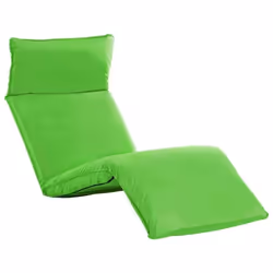 vidaXL Chaise longue pliable Tissu Oxford Vert - TU