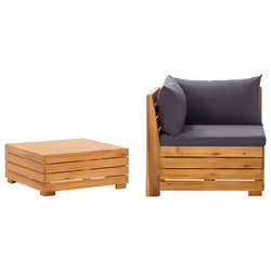 VidaXL 316088, Bois d'acacia, Adultes et enfants