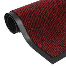 vidaXL Paillasson touffeté 60x180 cm Rouge - TU