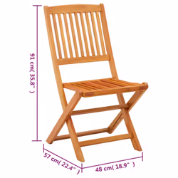 VidaXL 312451 chaise d'extérieur Terrace Eucalyptus - Vue supplémentaire 8