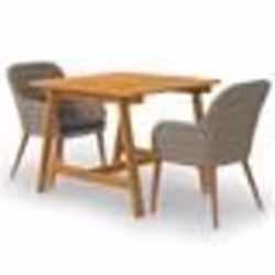 vidaXL Ensemble à manger de jardin 3 pcs Marron - TU