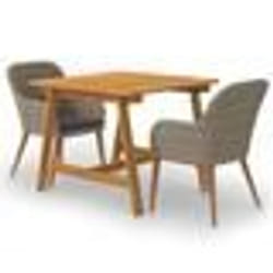 vidaXL Ensemble à manger de jardin 3 pcs Marron - TU
