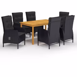 Créez une esthétique convaincante et uniforme dans votre espace extérieur avec cet ensemble de salle à manger de jardin ! La  ...