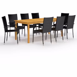 Créez une esthétique convaincante et cohérente dans votre espace extérieur avec cet ensemble de salle à manger de jardin ! La ...