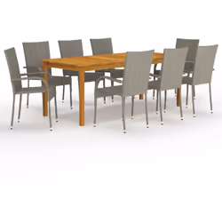 Créez une esthétique convaincante et cohérente dans votre espace extérieur avec cet ensemble de salle à manger de jardin ! La ...