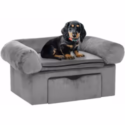 Ce canapé pour chien avec un tiroir de rangement permet à votre animal de compagnie d'avoir son propre espace dans votre salo ...
