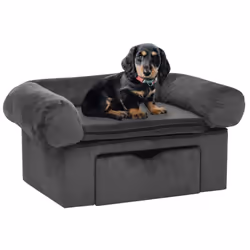 Ce canapé pour chien avec un tiroir de rangement permet à votre animal de compagnie d'avoir son propre espace dans votre salo ...