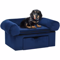 Ce canapé pour chien avec un tiroir de rangement permet à votre animal de compagnie d'avoir son propre espace dans votre salo ...