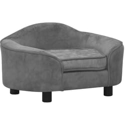 Canapé pour chien Gris 67x47x36 cm Peluche Vidaxl