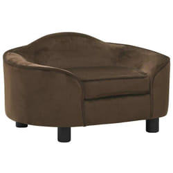 Canapé pour chien Marron 67x47x36 cm Peluche Vidaxl