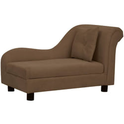 Canapé pour chien avec oreiller Marron 83x44x44 cm Peluche Vidaxl