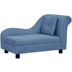 Canapé pour chien avec oreiller Bleu 83x44x44 cm Peluche Vidaxl