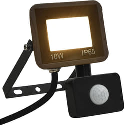 Vidaxl - Projecteur à led avec capteur 10 w Blanc chaud