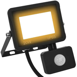 vidaXL Projecteur à LED avec capteur 20 W Blanc chaud