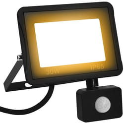 vidaXL Projecteur à LED avec capteur 30 W Blanc chaud