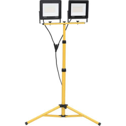 vidaXL Projecteur à LED avec trépied 2x100 W Blanc chaud